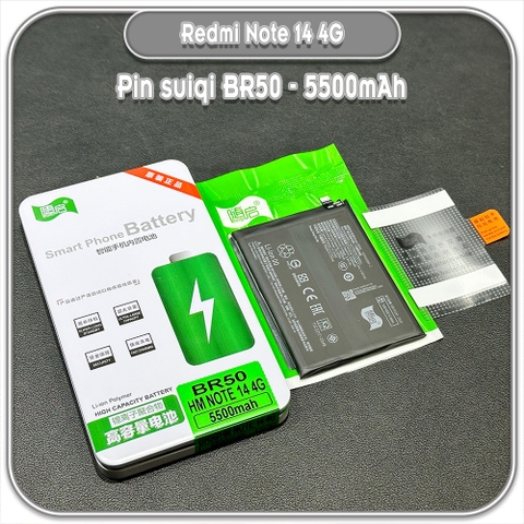 Thay pin cho Redmi Note 14 4G Suiqi BR50 5500mAh