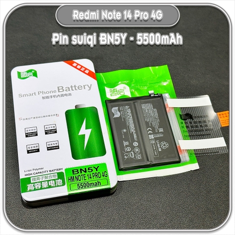 Thay pin cho Redmi Note 14 Pro 4G Suiqi BN5Y 5500mAh