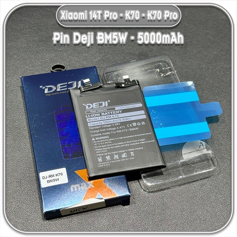 Thay pin cho Xiaomi 14T - Redmi K70 - K70 Pro Deji BM5W 5000mAh