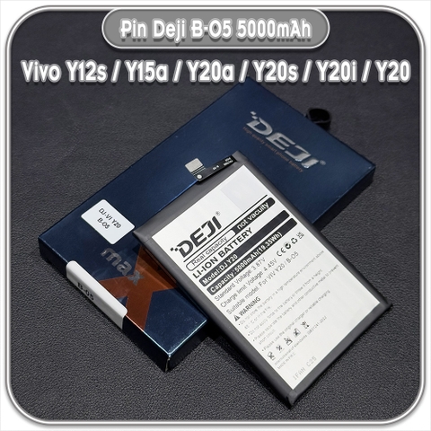 Thay pin cho Vivo Y12s / Y15a / Y20a / Y20s / Y20i / Y20 Deji B-O5 5000mAh