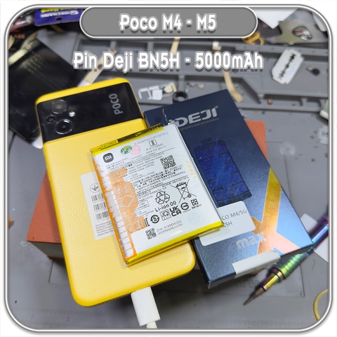 Thay pin Deji cho Redmi Note 11E 5G - Redmi 10 5G, BN5H 5000mAh