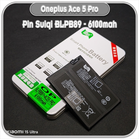 Thay pin Oneplus Ace 5 Pro Suiqi BLPB89 6100mAh