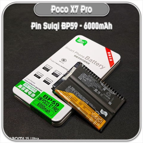 Thay pin Poco X7 Pro 5G Suiqi BP59 6000mAh