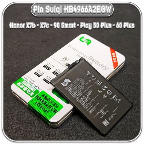 Thay pin Honor X7b - X7c - 90 Smart - Play 50 Plus - 60 Plus Suiqi HB4966A2EGW 6000mAh