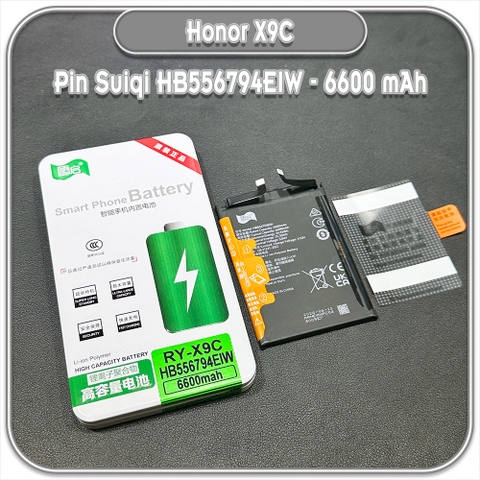 Thay pin Honor X9c Suiqi HB556794EIW 6600mAh
