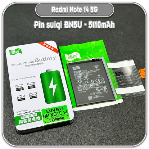Thay pin cho Redmi Note 14 5G Suiqi BN5U 5110mAh