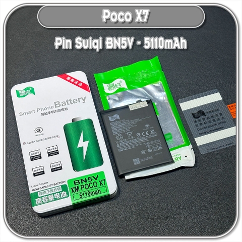 Thay pin Poco X7 5G Suiqi BN5V 5110mAh