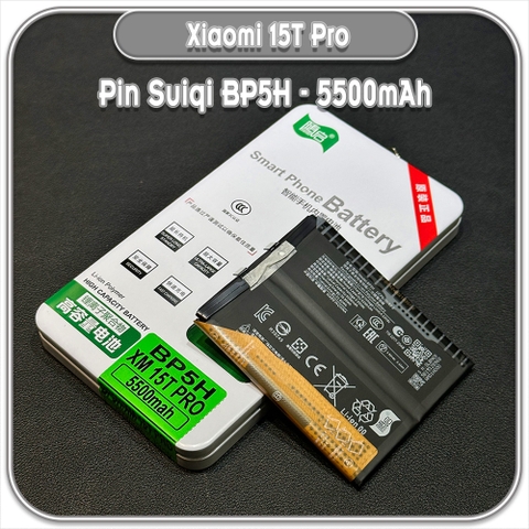 Thay Pin Xiaomi 15T Pro, Suiqi BP5H 5500mAh