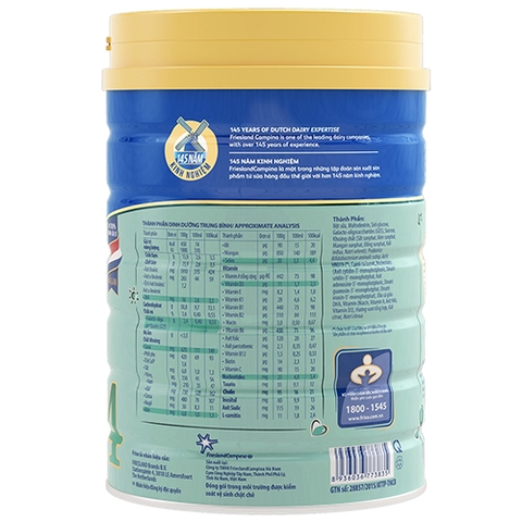 Combo 5 lon sữa Friso Gold số 4 900g (2-4 tuổi)