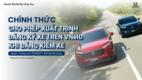 CHÍNH THỨC CHO PHÉP XUẤT TRÌNH ĐĂNG KÝ XE TRÊN VNeID KHI ĐĂNG KIỂM XE