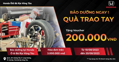 [KHUYẾN MÃI DỊCH VỤ] BẢO DƯỠNG NGAY! QUÀ TRAO TAY