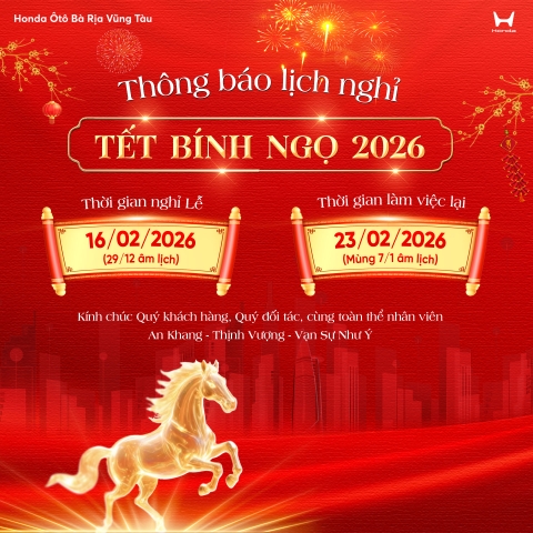 THÔNG BÁO LỊCH NGHỈ TẾT NGUYÊN ĐÁN 2026
