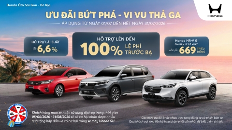 🚗 Ưu đãi bứt phá - Vi vu thả ga