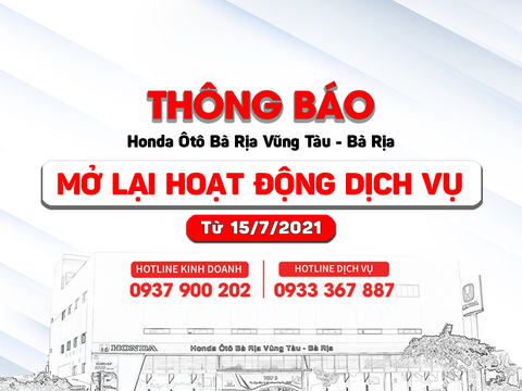 THÔNG BÁO MỞ LẠI HOẠT ĐỘNG DỊCH VỤ