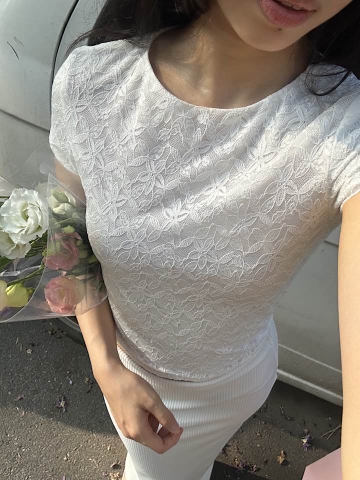 Baby Top | White Lace