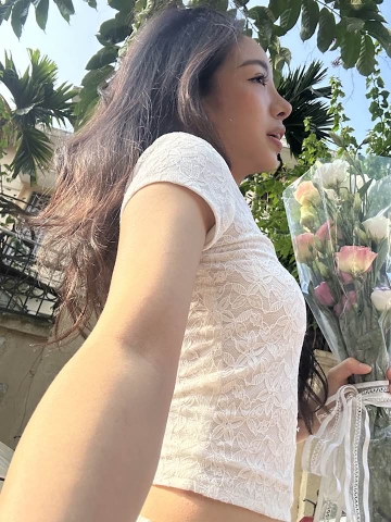 Baby Top | White Lace