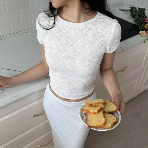 Baby Top | White Lace