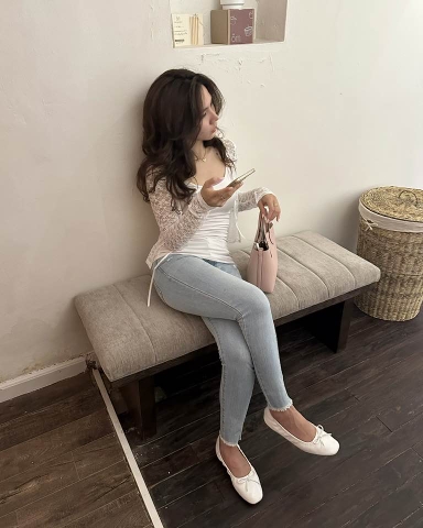 Ballerina Top | White & Beige