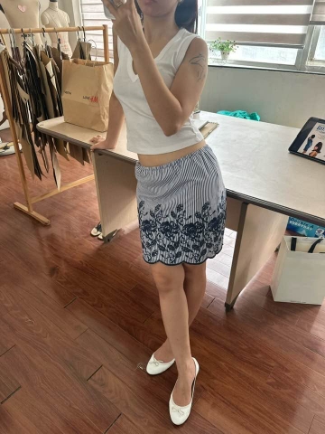 The Monopoli Skirt | Stripe