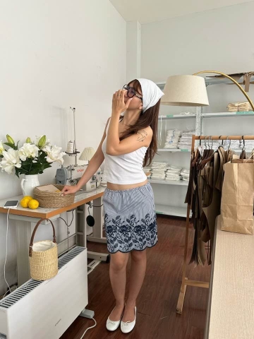 The Monopoli Skirt | Stripe