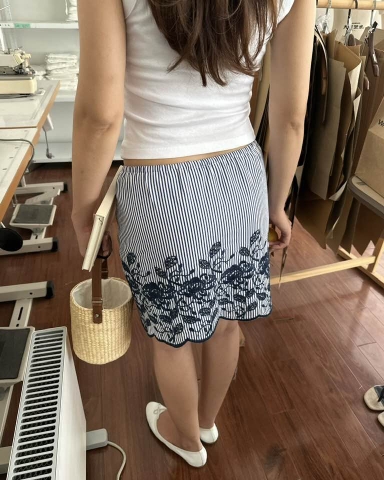 The Monopoli Skirt | Stripe