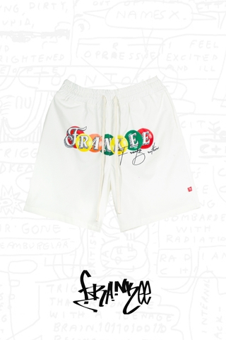 M&M Candy Shorts | White