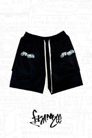 Chain Cargo Shorts | Black