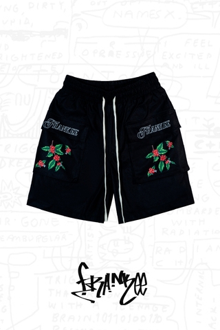 Coffee Bean Cargo Shorts | Black