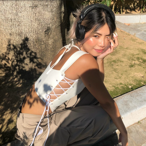 Frankee Halsey Corset | White