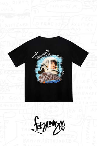 Astronaut Girl T-shirt | Black