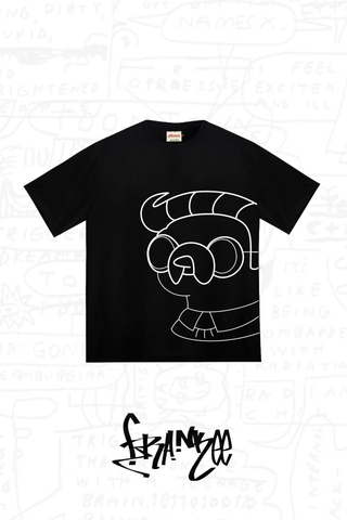 Cartoon Boy T-shirt | Black