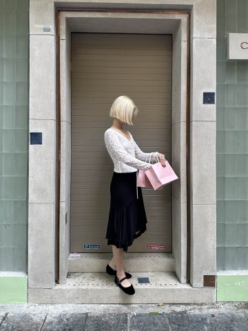 Mermaid Midi Skirt | Black Mesh