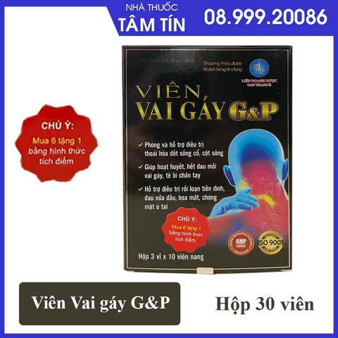 Viên vai gáy G&P hộp 3 vỉ*10 viên