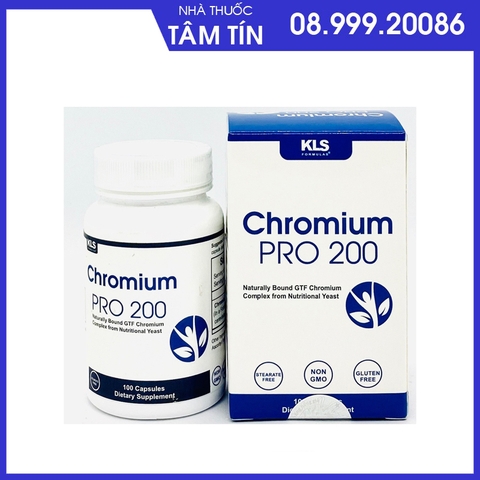 Chromium pro 200 Ổn định đường huyết - Phòng ngừa biến chứng tiểu đường