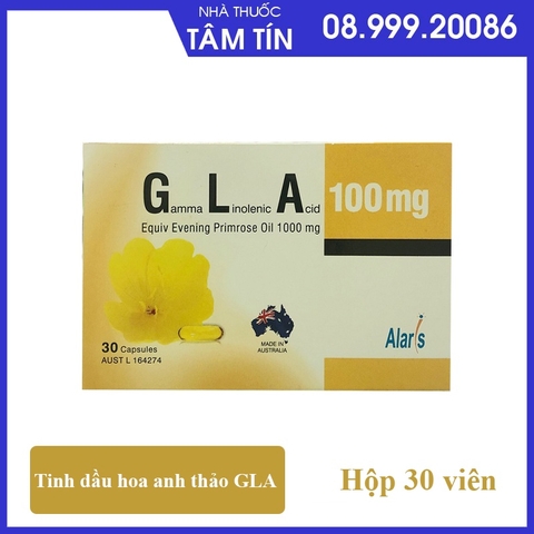 Tinh dầu hoa anh thảo Gla 100mg hộp 30 viên