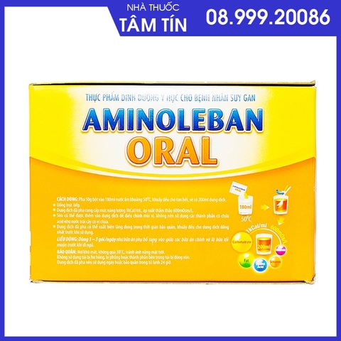 Thực Phẩm Dinh Dưỡng Cho Bệnh Nhân Suy Gan Aminoleban Oral