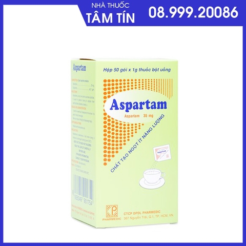 Đường Ăn Kiêng Aspartam 35mg Hộp 50 gói