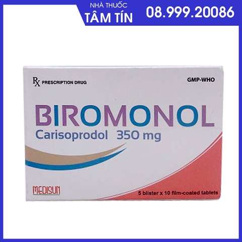 Biromonol 350 mg hộp 5 vỉ *10 viên