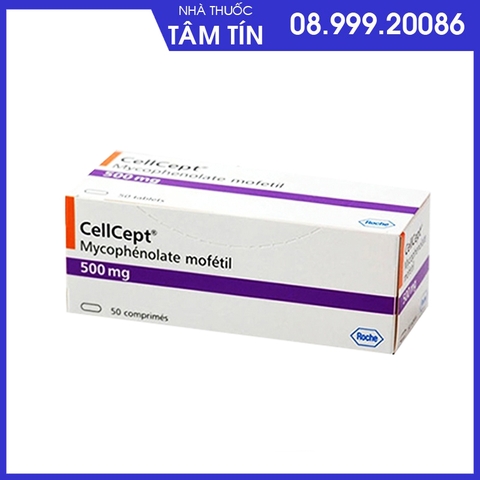 Cellcept 500mg Roche hộp 50 viên ức chế miễn dịch