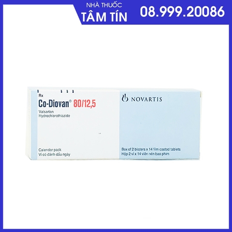 Co - Diovan 80/12,5mg - 2vỉ*14 -              3.50