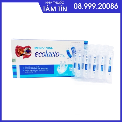 Ecolacto men vi sinh hộp 4 vỉ*5 ống Ecosun