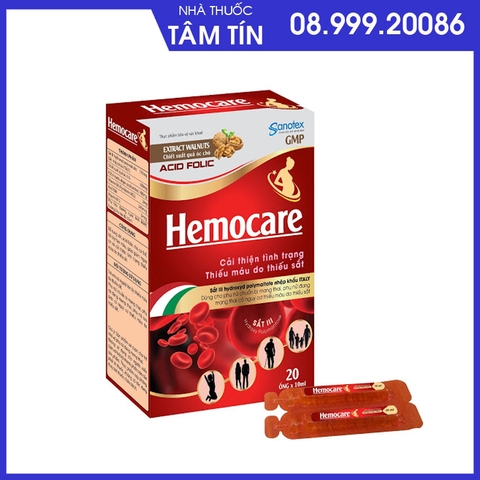 Hemocare hộp 20 ống