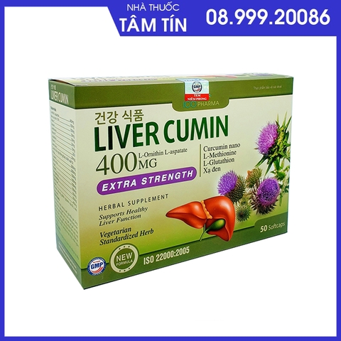Liver Curmin Extra Strength hộp 10 vỉ*5 viên
