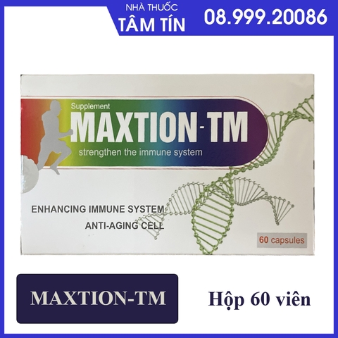 Maxtion-TM glutathione 500 tăng cường khả năng miễn dịch hộp 60 viên
