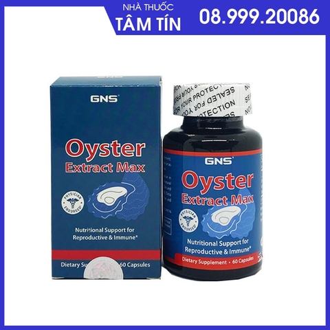 Tinh chất hàu Oyster extract max GNS lọ 60 viên nhập khẩu Mỹ