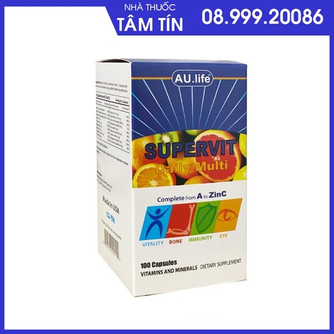 supervit daily-multi aulife NK Mỹ lọ 100 viên