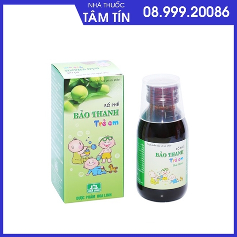 bảo thanh trẻ em 100ml
