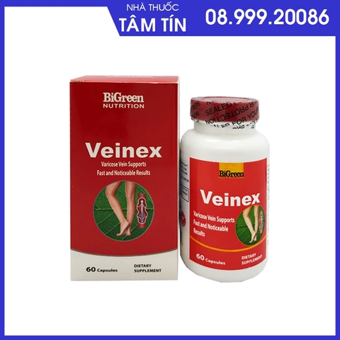 Veinex BIGREEN NK Mỹ lọ 60 viên