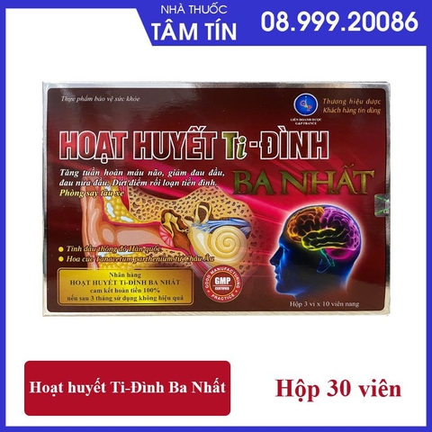 Hoạt huyết Ti-đình ba nhất hộp 3 vỉ*10 viên