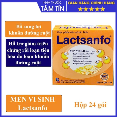Lactsanfo - Hỗ trợ tiêu hóa, cân bằng vi sinh đường ruột